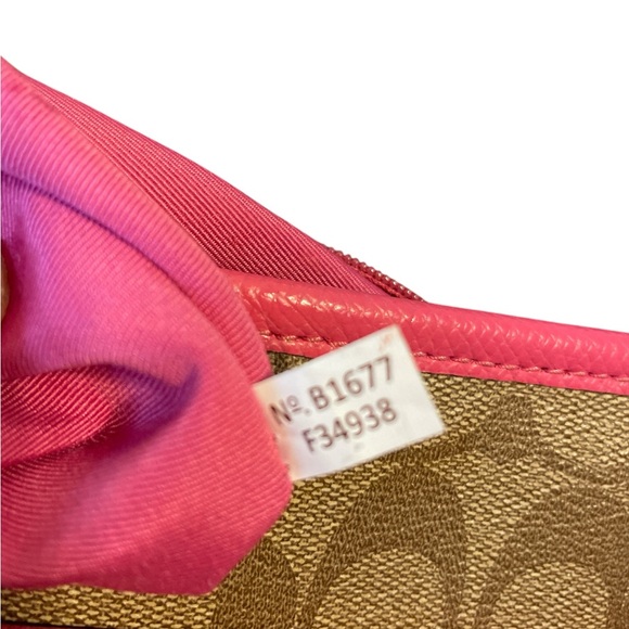 Coach Large Signature Monogram File Crossbody Bag EUC - Picture 8 of 8